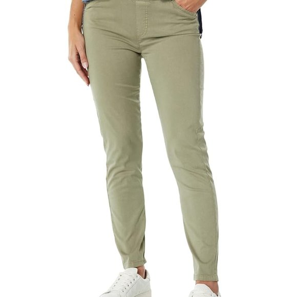 Lisette L Montreal Josie Lyocell Slim Ankle Five-Pocket Pull-On Pants Sage Sz 2 - Picture 4 of 4